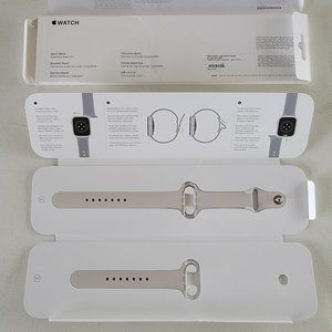 NEW AUTHENTIC Apple Sport Band Color "Starlight" MKUU3AM/A 45mm Apple Watch